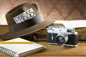 vintage vision of the profession of reporter